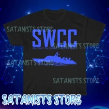 New SWCC Naval Special Warfare Men's Black T-shirt Funny Size S to 5XL
