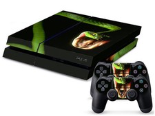 Sony PS4 PLAYSTATION 4 Skin Design Sticker Screen Protector Set - Snake Motif