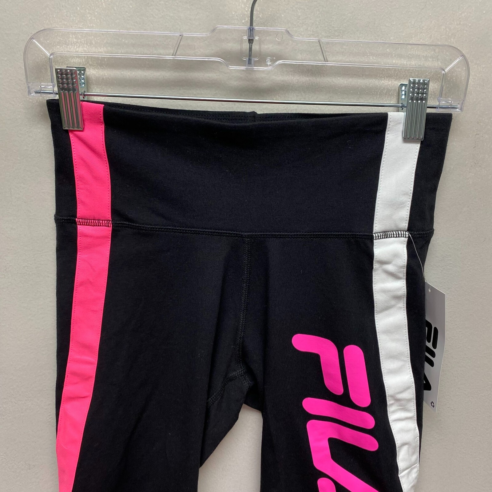 Pantaloncini donna Fila neri alti cotone elasticizzato ciclismo atletica guru bici S