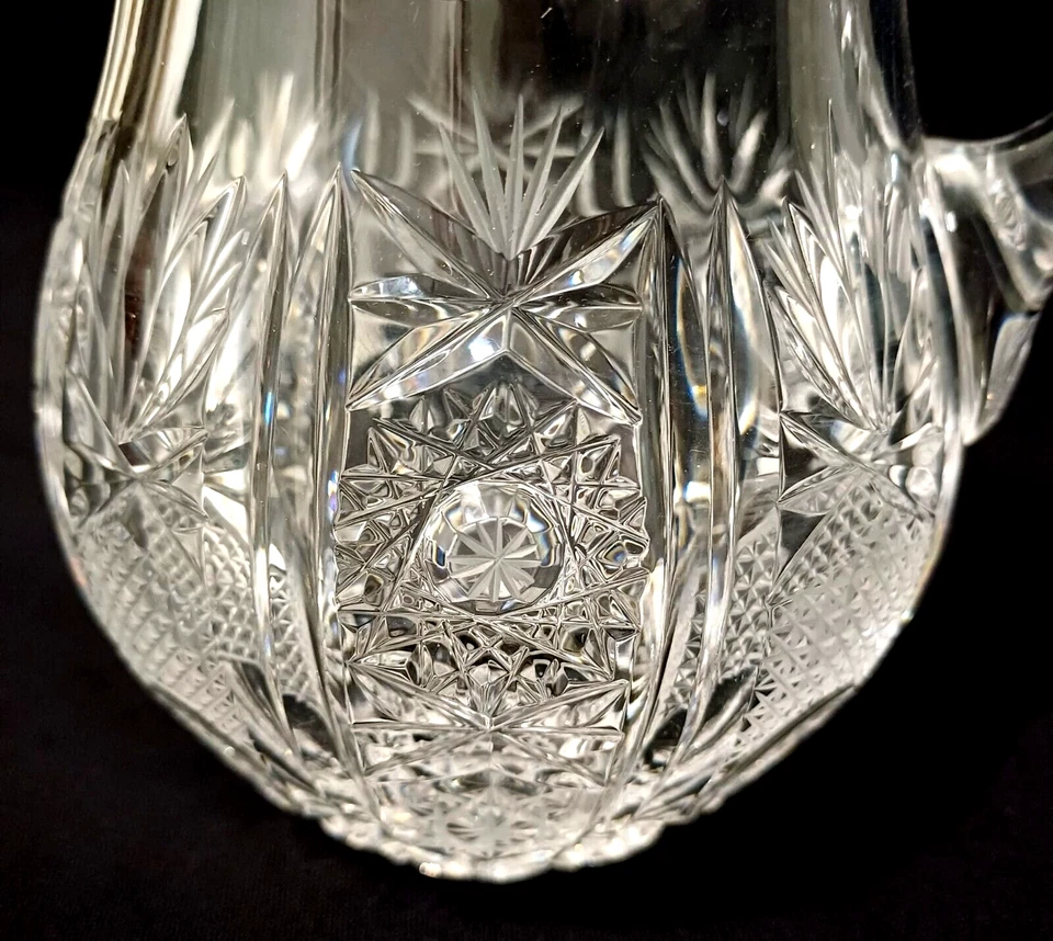 Kristall-Karaffe BOHEMIA H/D: 16,5 x 15 cm Gewicht 742 Gramm - Bild 2 von 4