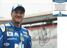 DALE EARNHARDT JR SIGNED 8x10 PHOTO NASCAR SR DAYTONA 500 PROOF BECKETT BAS COA