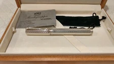Montegrappa Reminiscence Priviledge Silver Greek Key Octagonal Rollerball - Rare