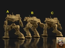 KGC-000 King Crab Mech For Battletech CGL Scale Syllogy Three Variations!