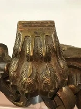 Three Vintage/Antique 'Lion's Paw' Regency Feet with 1.25” Wheel Casters