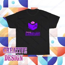Gamecube Retro Video Game Concole Logo T- Shirt Funny Size S to 5XL
