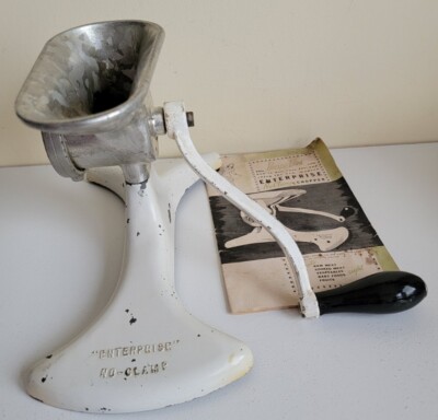 Enterprise Brand Enterprise No Clamp Meat Grinder Vintage
