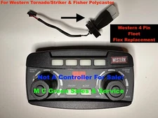 NEW WESTERN TORNADO STRIKER FLEETFLEX REPLACEMENT 4 PIN PLUG/CABLE ASSEMBLY