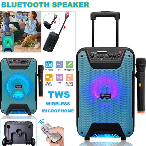 Portable Bluetooth TWS Party Speaker Subwoofer With Wireless Karaoke ...