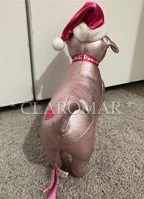 Vintage HTF Victoria\'s Secret PINK Dog Santa Hat Victoria main image 4