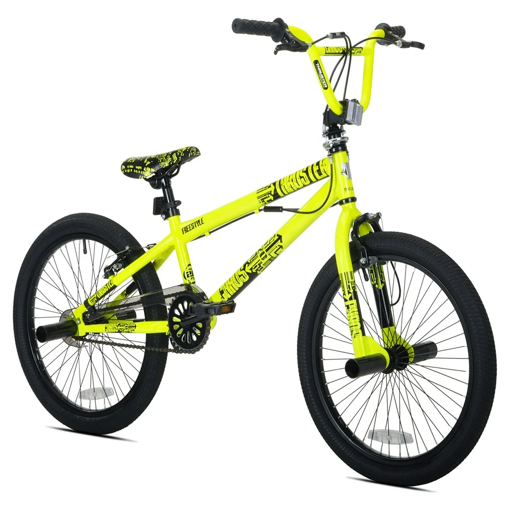 BMX BIKE Kids Boys Bicycle 20-Inch Wheels Neon Green Steel Frame