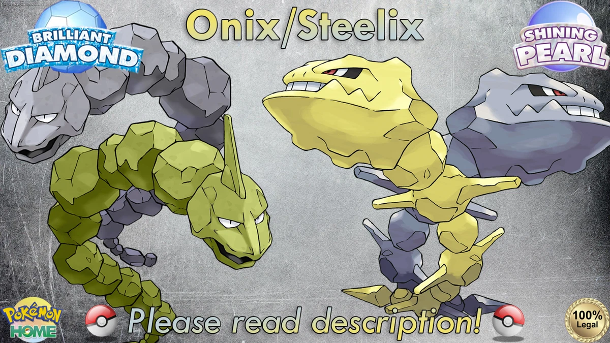 Onix, Steelix from 'Pokemon GO' 