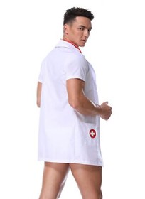 Mens Nurse Cosplay Costume Tuxedo Sexy Lingerie Set Role Play Doctor Uniform ...