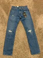 Levi's Premium 501 '93 Straight Jeans WStretch Distressed 29X32 RT 108 0187 U15