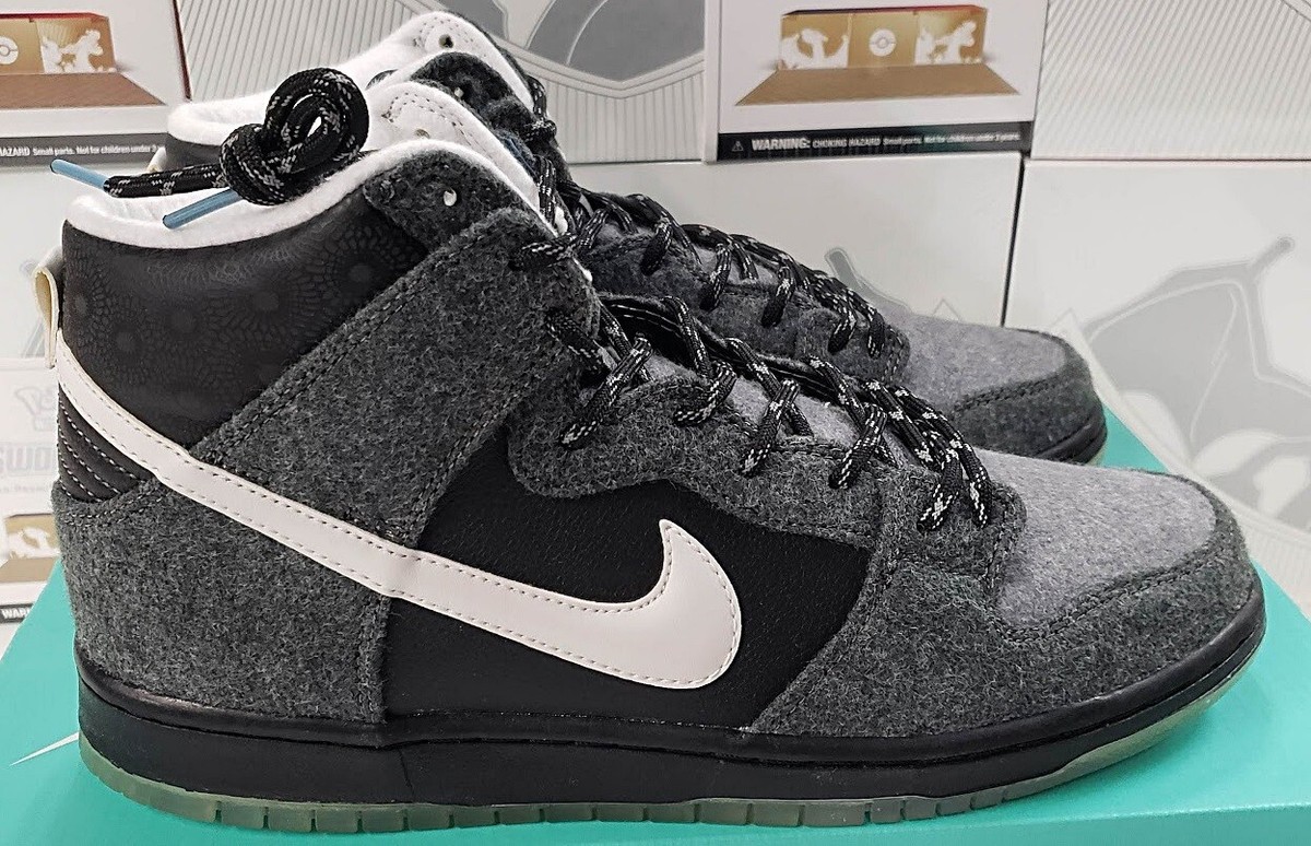 NIKE SB DUNK HIGH PETOSKEY PREMIER 645986-010 SIZE 10 CHARCOAL - Main Image