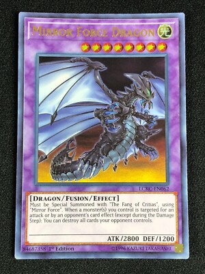 YUGIOH MIRROR FORCE DRAGON LCKC-EN062 1ST ULTRA NM