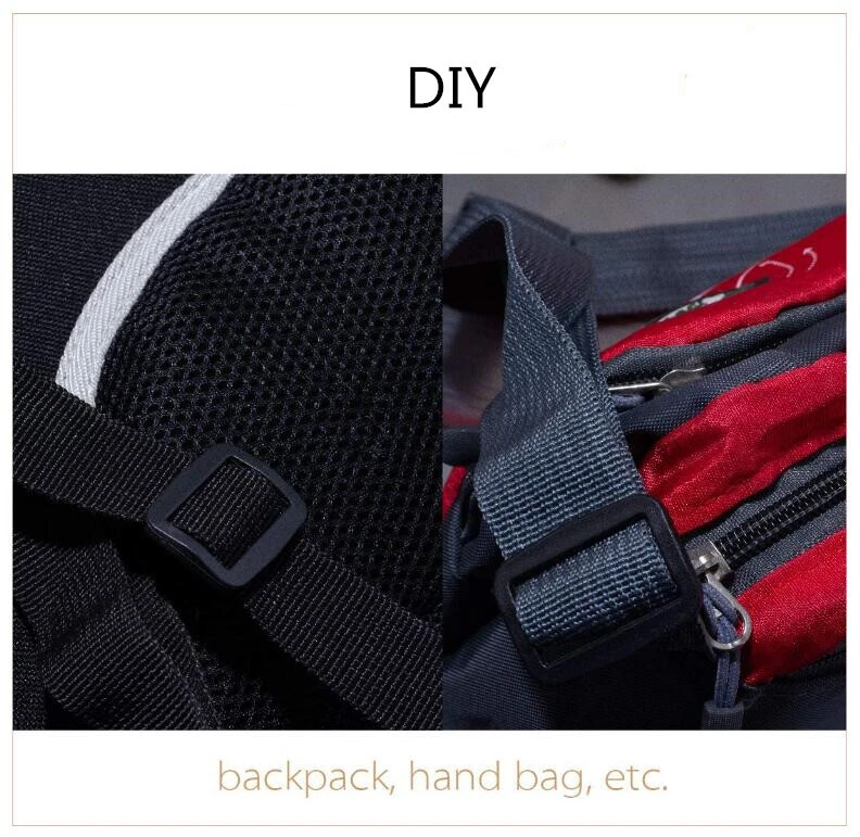 Boca de plástico negro de 1 pulgada Tri-Glide Slide para hágalo usted mismo mochila correa de equipaje Foto 4 de 4