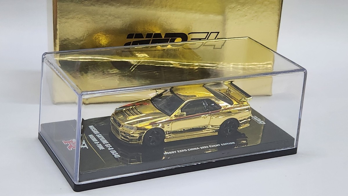 inno64 Nissan Skyline GT-R R34 Nismo R-Tune Gold Chrome