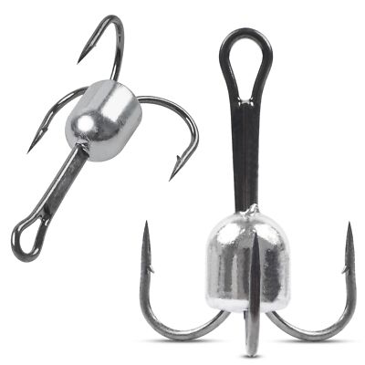 Snagging Weighted Treble Hooks Snagging Hooks Large Weighted Fishing Hooks 1o...
