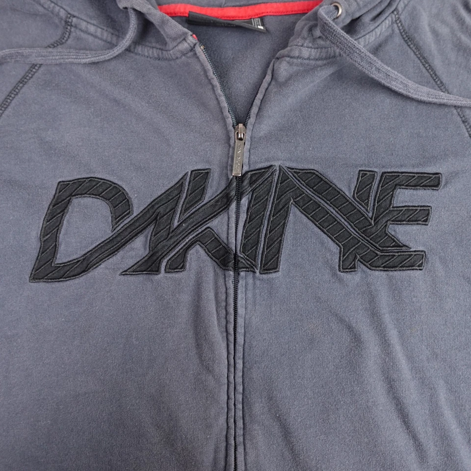 Sudadera De Colección DAKINE Para Hombres XL Negra Deletreada Cremallera Sudadera con Capucha Snowboard Patín Foto 3 de 4