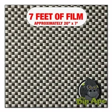 Hydrographic film Small Scale Carbon Fiber hydro dipping 7' x 20" hydro dip
