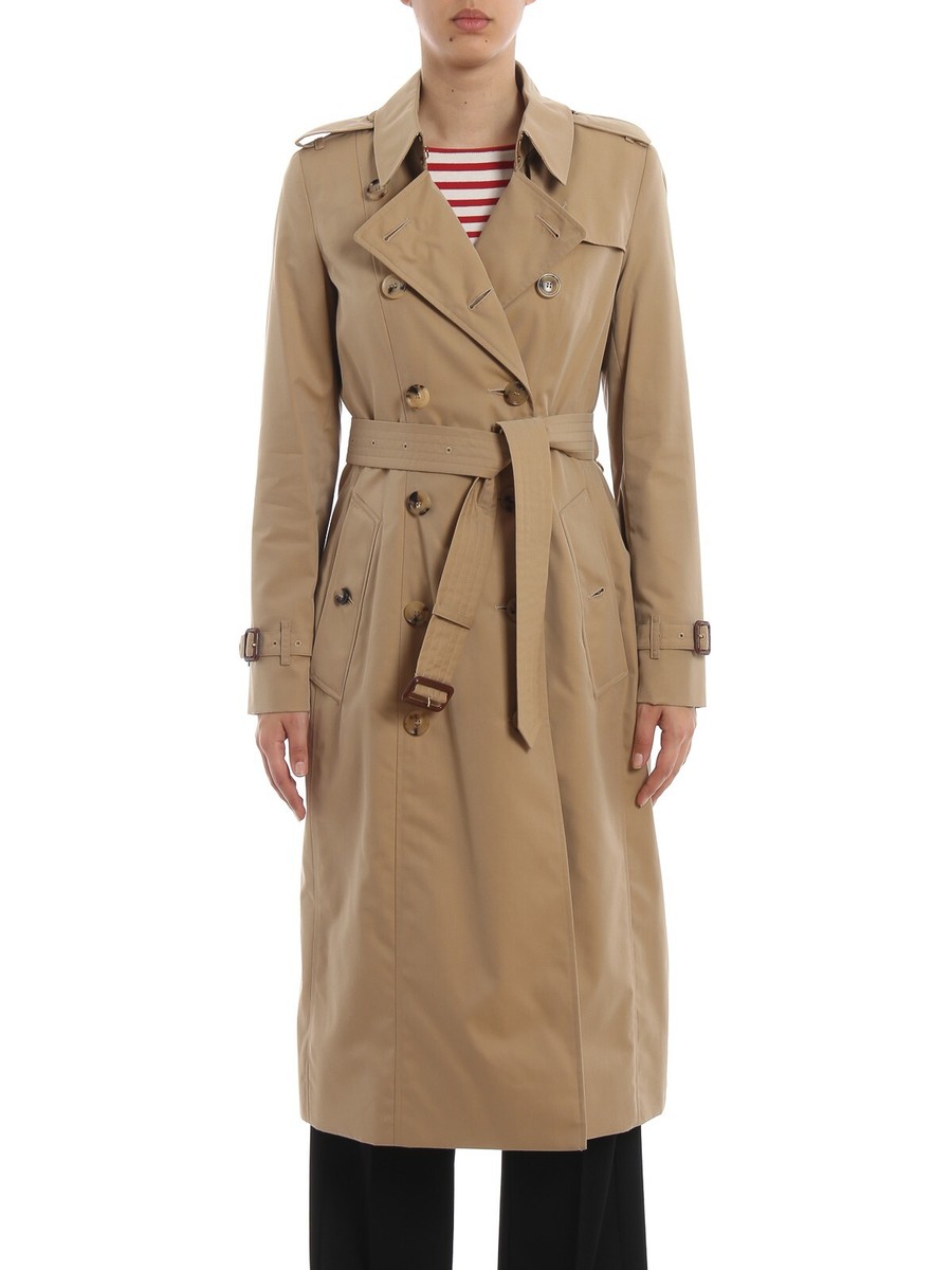 Burberry Long Chelsea Heritage Trench Coat Honey Size UK