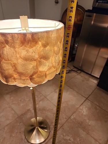 Modern Capiz 2 Tier Lamp 32" Tall - Picture 17 of 18