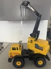 Vintage 1980s Tonka Backhoe Excavator Pressed Steel Made In USA