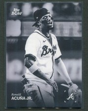 2025 Topps Black And White Ronald Acuna Jr Image Variation Short Print #21-SP