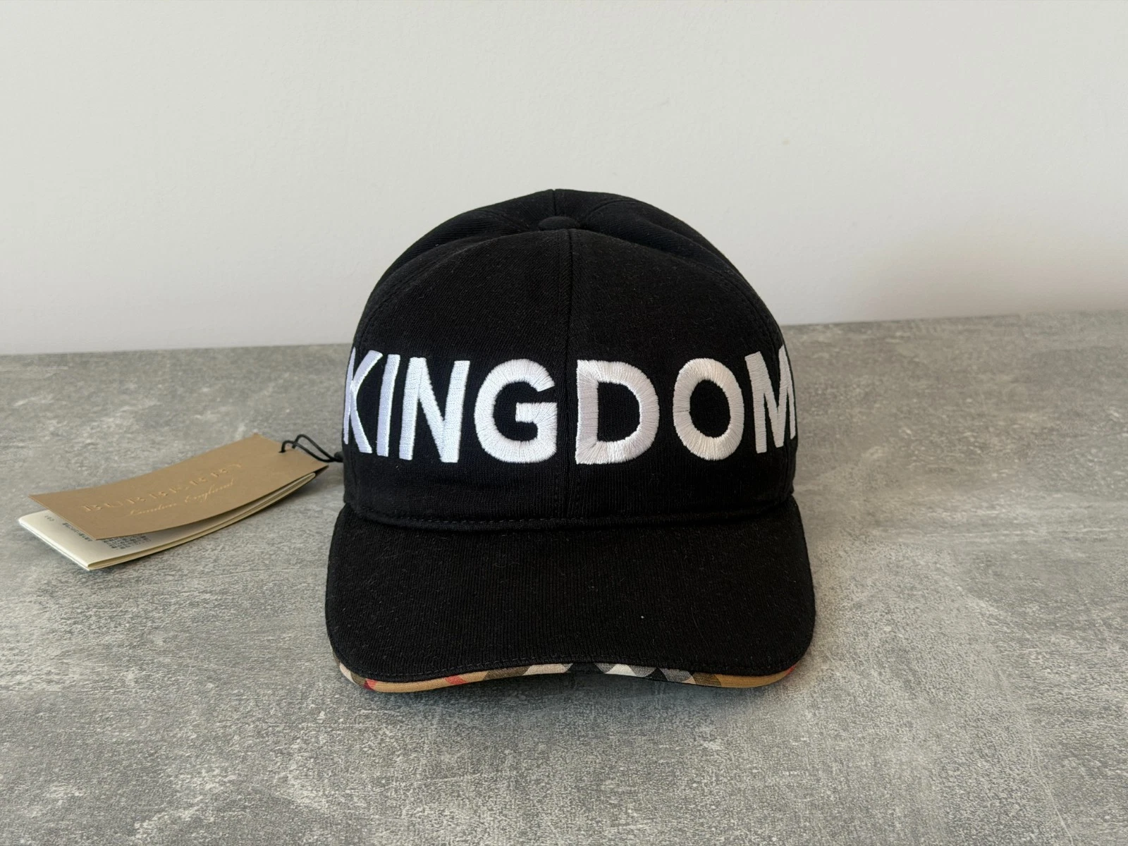 Burberry Kingdom Men's Black Baseball Cap/Sun Hat - Size S
