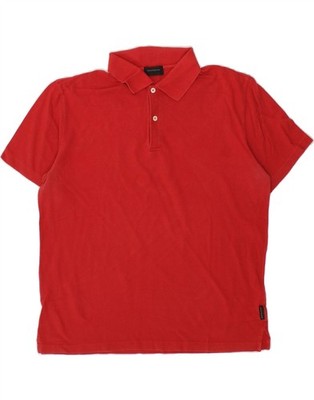 SERGIO TACCHINI Mens Polo Shirt IT 54 XL Red Cotton SA07