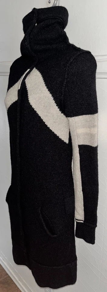 Cárdigan James Perse Suéter Plumero Cuello Embudo Lana Cachemira Gris Talla 1 Pequeño Foto 3 de 4