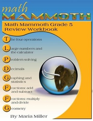 Maria Miller Math Mammoth Grade 5 Review Workbook (Taschenbuch)