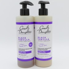 Carol's Daughter Black Vanilla Luscious Moisture Shampoo Conditioner 12 oz Ea