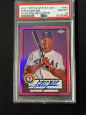 2021 Topps Chrome Platinum Pink Refractor Adrian Beltre Auto /15 PSA 10 HOF SP