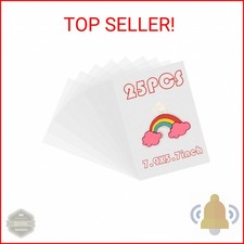 Hslordge 25-Pack Shrink Plastic Sheets,Shrinky Dink Sheets,Frosted Shrink Paper