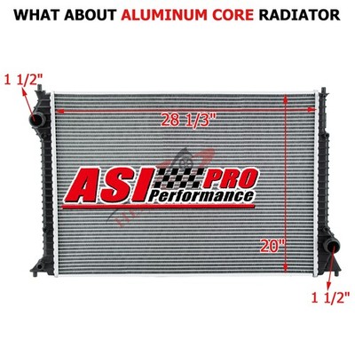 Aluminum Core Radiator For 2004-2011 2009 Bentley Continental 6.0L W12 Gas/Flex