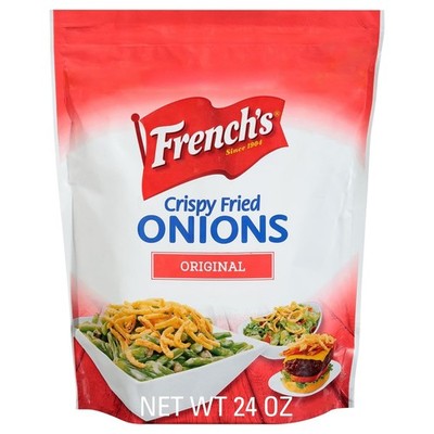 French's Original Crispy Fried Onions, 24 oz - One 24 Ounce Bag of Crunchy Fried