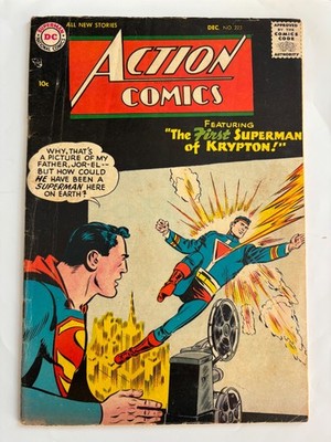 Action Comics #223 (DC - 1956) - 1st Superman of Krypton - VG-