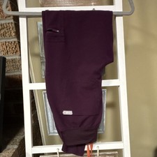 FIGS Technical Collection Scrub Pants XXS Purple Drawstring Solid W23SW2017
