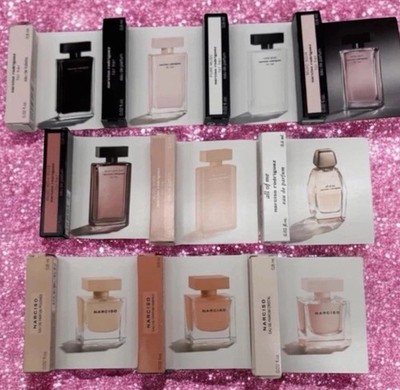 Narciso Rodriguez 10PC perfume Sample Set Brand New