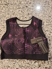 DELIN Women's Neoprene Vest XXL Purple Black Pink Pattern