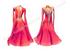 Handmade Dance Dress/Standard Ballroom Competition smooth Waltz Tango Costume