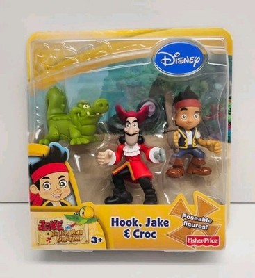 2011 Fisher Price Disney Jake & The Neverland Pirates Hook Jake Croc Figures New