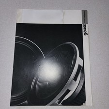Gauss 3588 3288 3285 speaker woofer driver Cetec Data Sheet