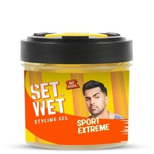 Set Wet Styling Hair Gel for Men - Sport Extreme, 250gm Extreme Hold, High Shin