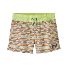 NWOT Patagonia Costa Rica Coast Highway Baggies Swim Shorts Tea Green Kid Medium