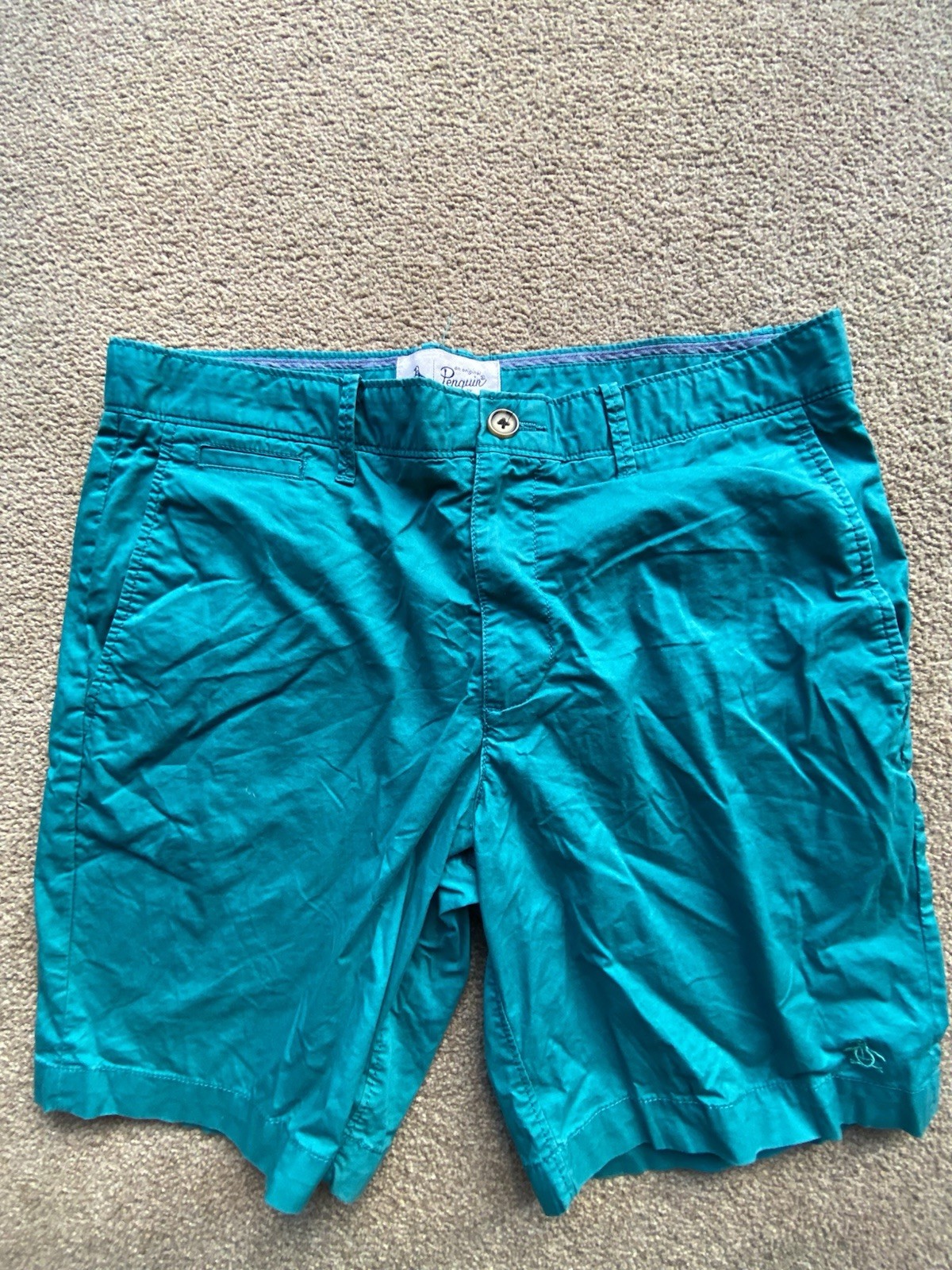 Penguin Chino Shorts Green W32