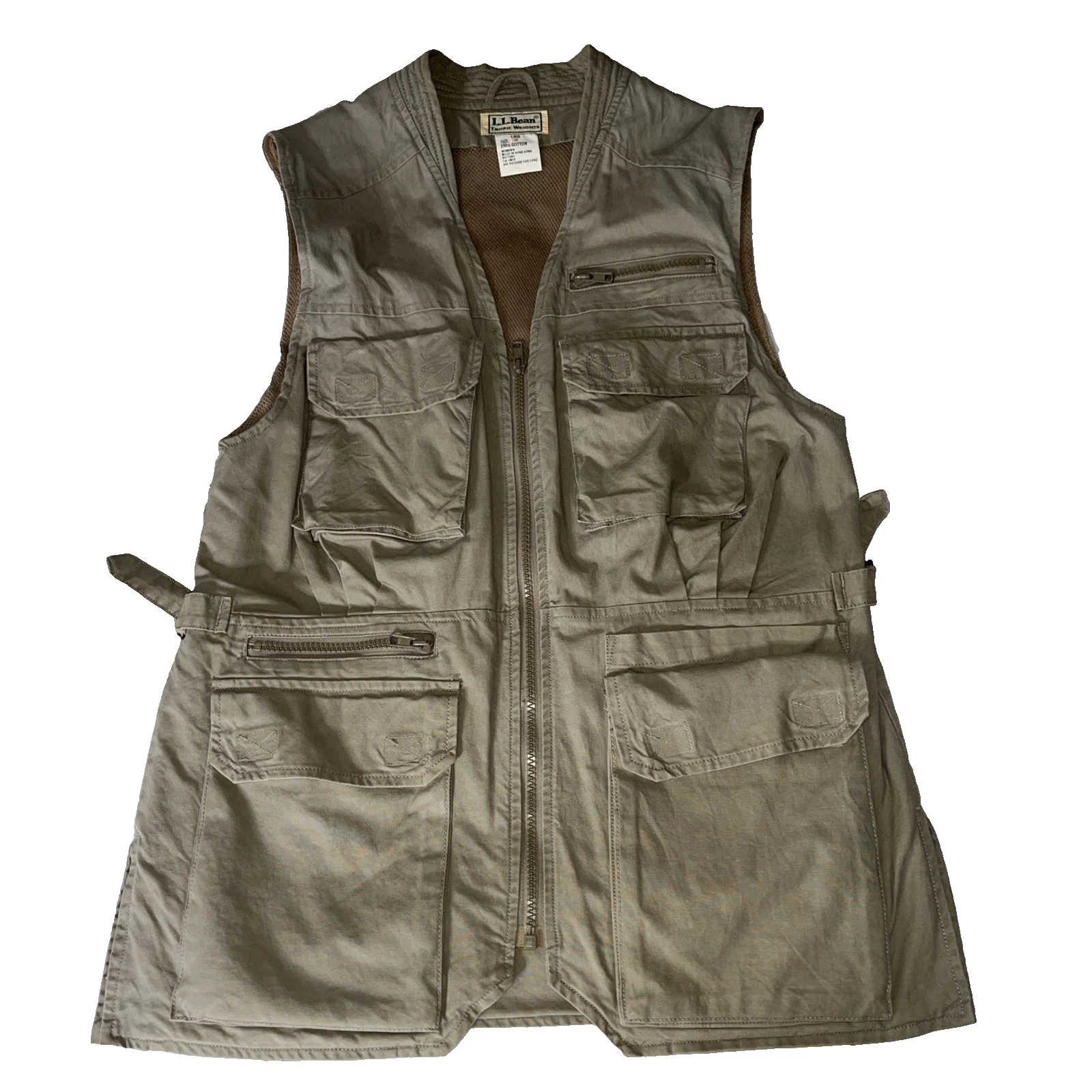 L L Bean Tropic Weights Women’s Vest Small Utility Hunting Fishing Outdoors Flaw