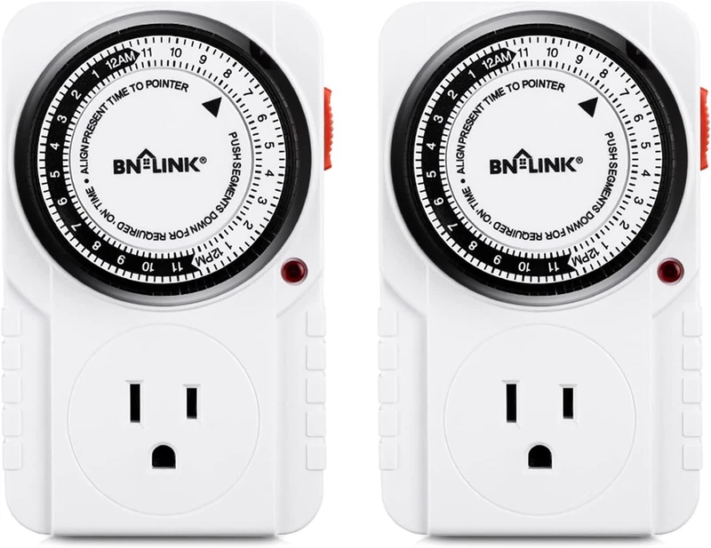 24 Hour Plug-In Mechanical Timer Aquarium 15A