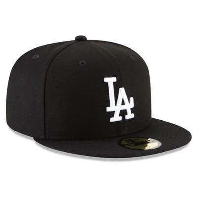 Brand New 59FIFTY Baseball Cap - MLB LA Dodgers Basic Black Fitted Hat